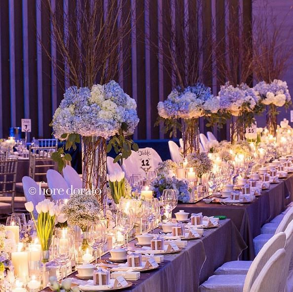Long Banquet Style Wedding Tables, How To Set Up Long Tables For Wedding Reception