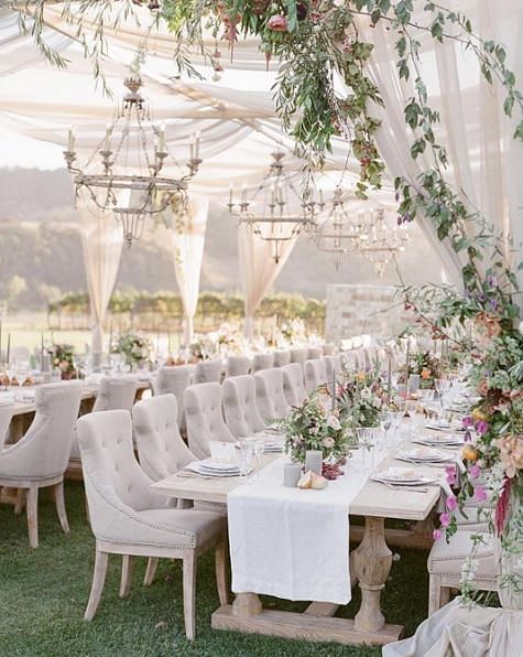 Long Banquet Style Wedding Tables, How To Set Up Long Tables For Wedding Reception