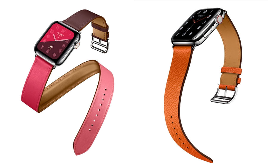 apple watch hermès stainless steel case with fauve barenia leather single tour