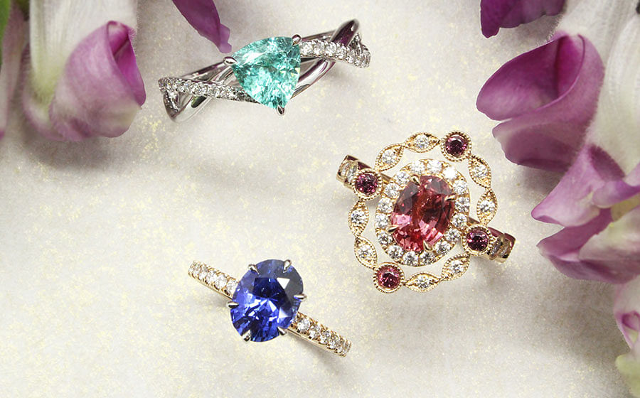 Customise your own engagement ring with a gorgeous coloured gem | Her World  Singapore