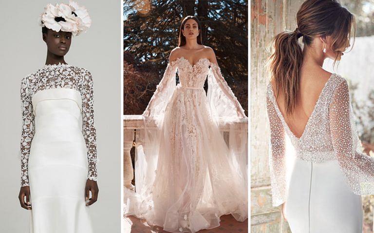 Statement To Puffy Sleeves Are The Latest Wedding Dress Trend You Ll Want To Wear Next Year Her World Singapore