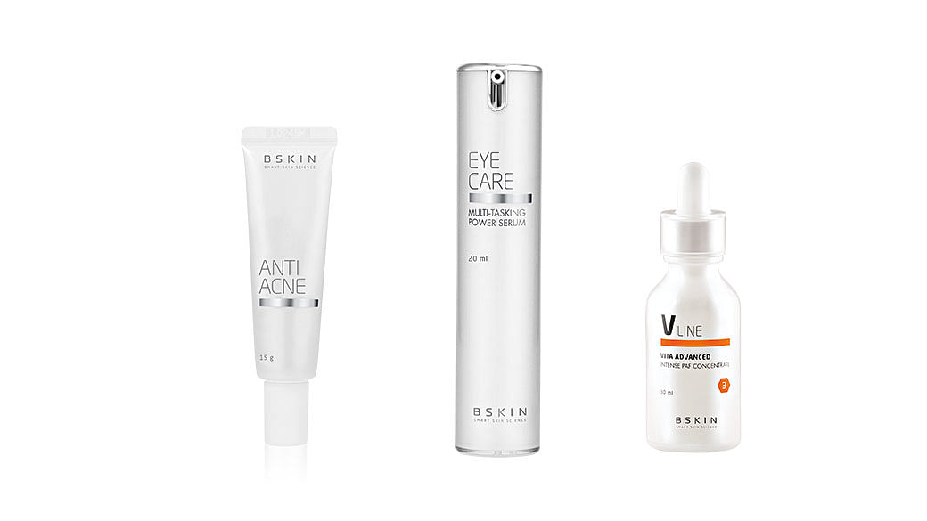 Bestsellers include the Anti-Acne 3C Spot Treatment, Eye Care Multi- Tasking Power Serum, and Vita Advanced Intense PAF Concentrate, a vitamin C serum.