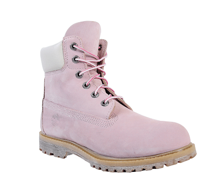 pale pink timberland boots