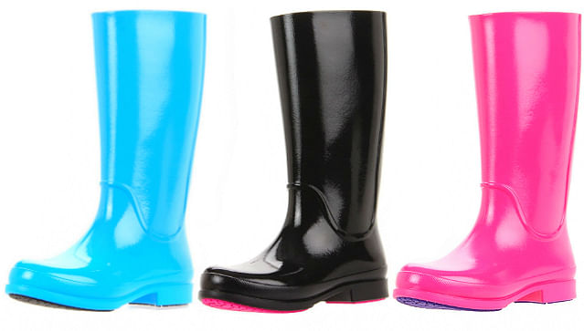 Rainy day chic with Crocs rain boots 
