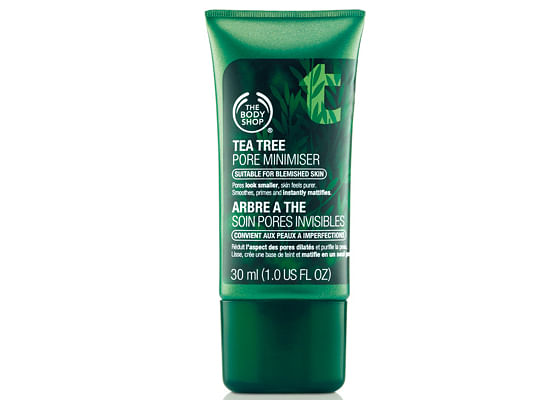 best primers for acne the body shop tea tree pore minimiser 