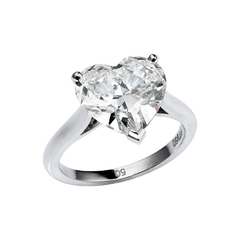 cartier heart shaped engagement ring