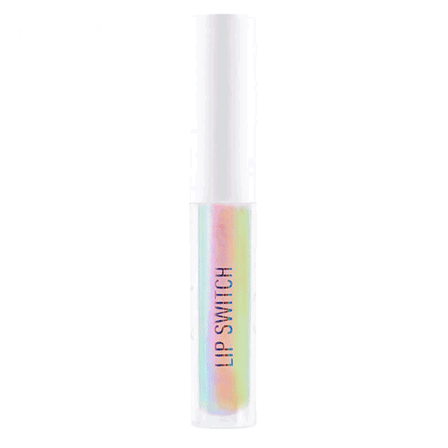 Sigma Lip Switch swatch on lips - holographic lip gloss singapore - other worldly